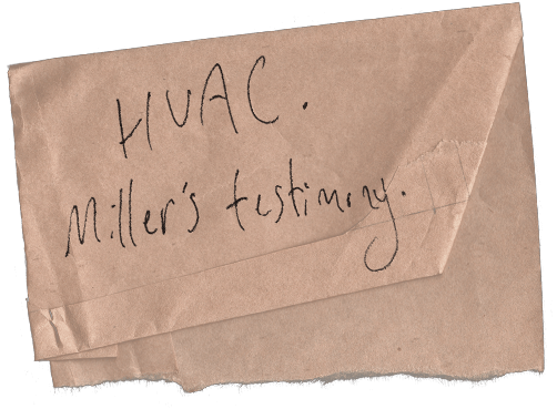 HVAC Miller's Testimony